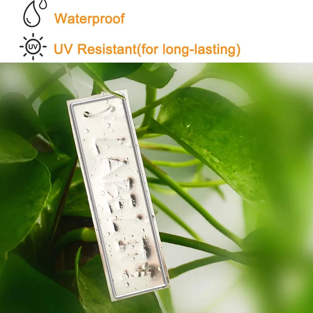 Aluminum Plant Labels Double Sided Metal Tree ID Tag Waterproof Iron