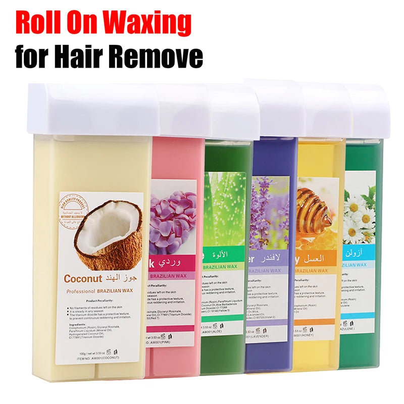 Soft Wax Roller Refill Cartridges for Roll-On Body Waxing