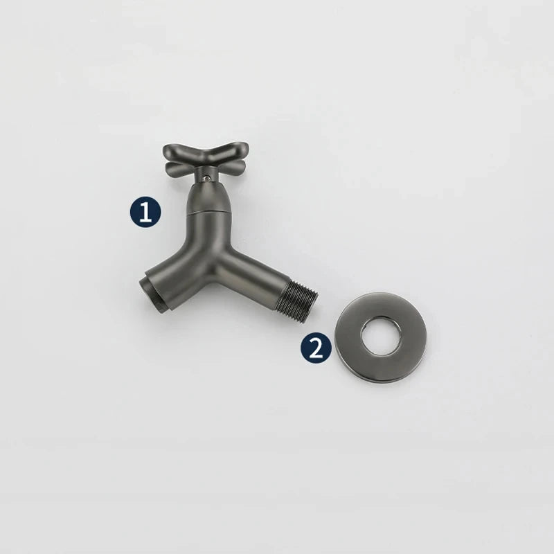 Wall Mount Brass Basin Faucet | Single Cold Water Tap