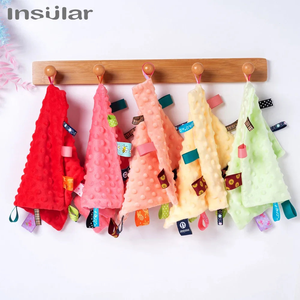 Insular Baby Taggies Comfort Blanket | Soft Plush Soothe Towel