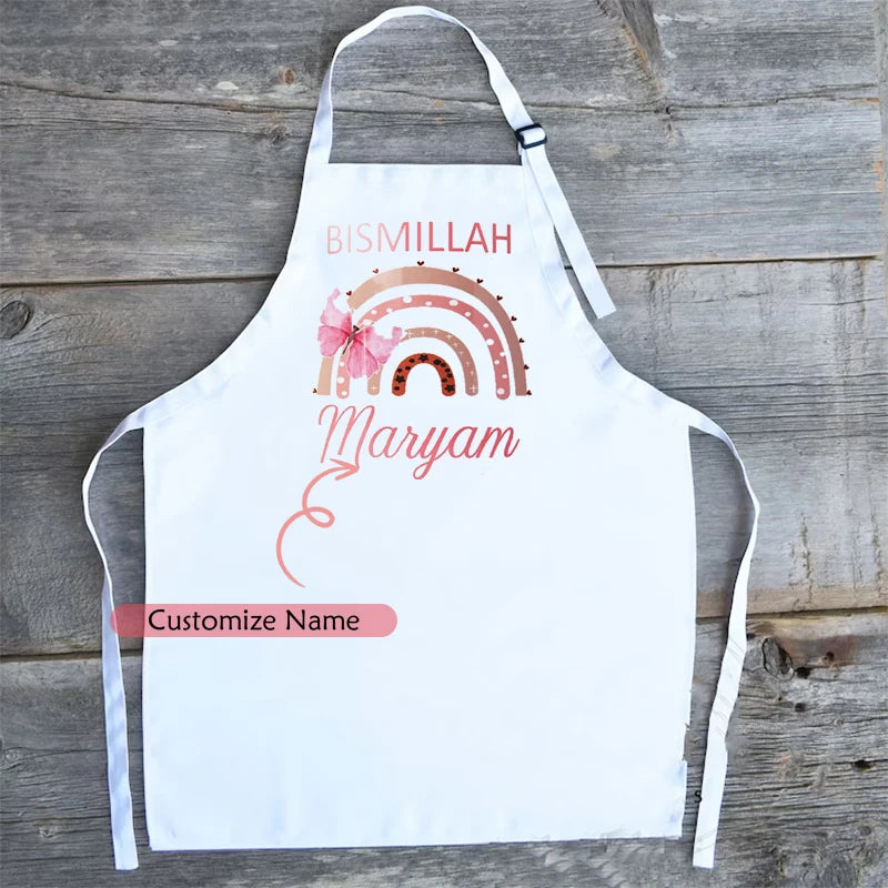Personalized Kids Bismillah Apron | Ramadan Eid Islamic Gift