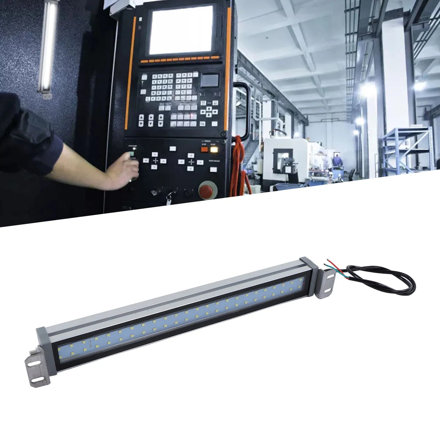 Machine Working Lamp LED Working Light White Source IP67 Waterproof Explosion Proof Machine Tube Light 24V 12W Tool Working Lamp Peaceful Pleasures Health and Wellness