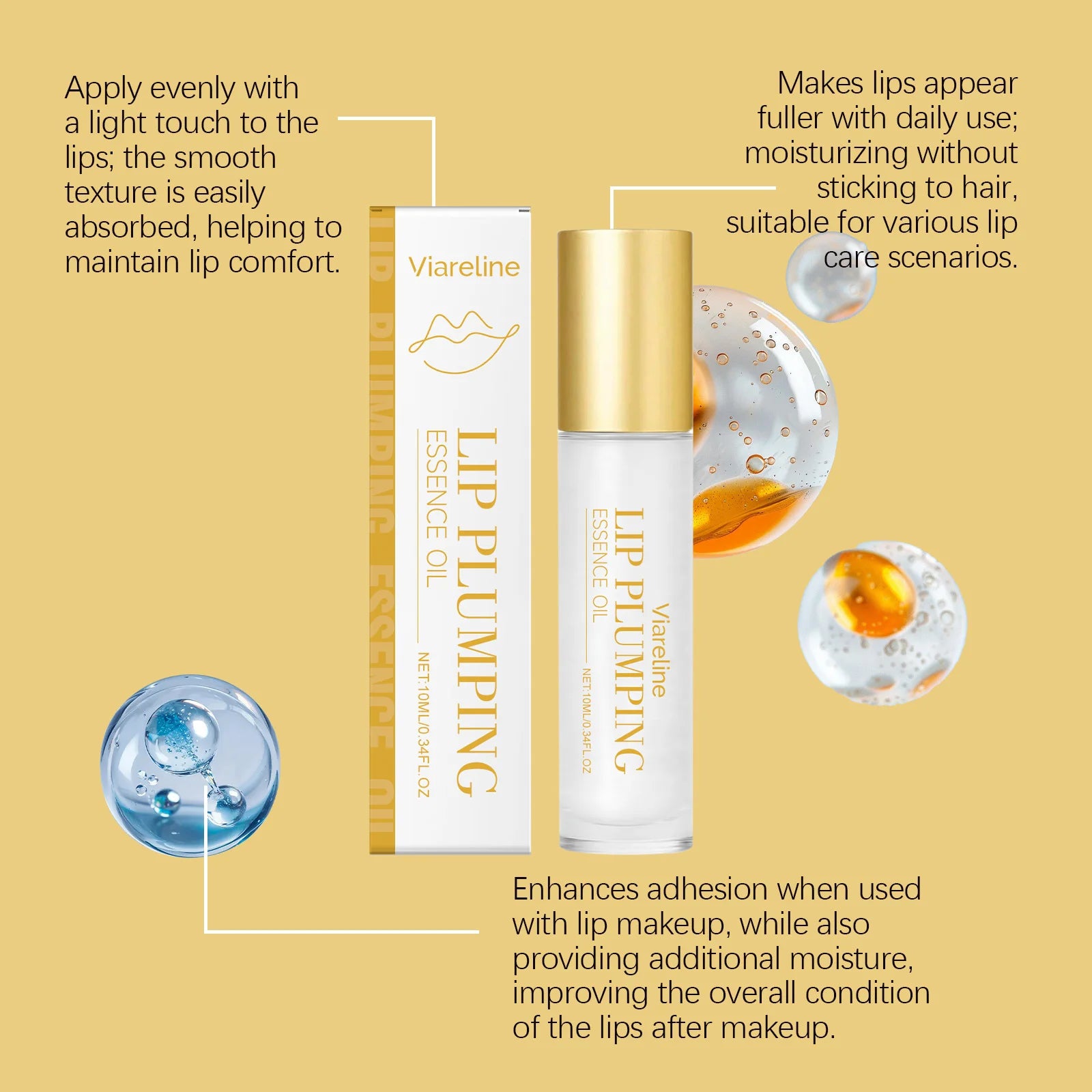 Lip Plumping Essential Oil Nourishing Remove Dead Skin Reduce Wrinkles Exfoliating Smoothing Soft Sexy Lip Care Lip Gloss Serum Peaceful Pleasures Health and Wellness