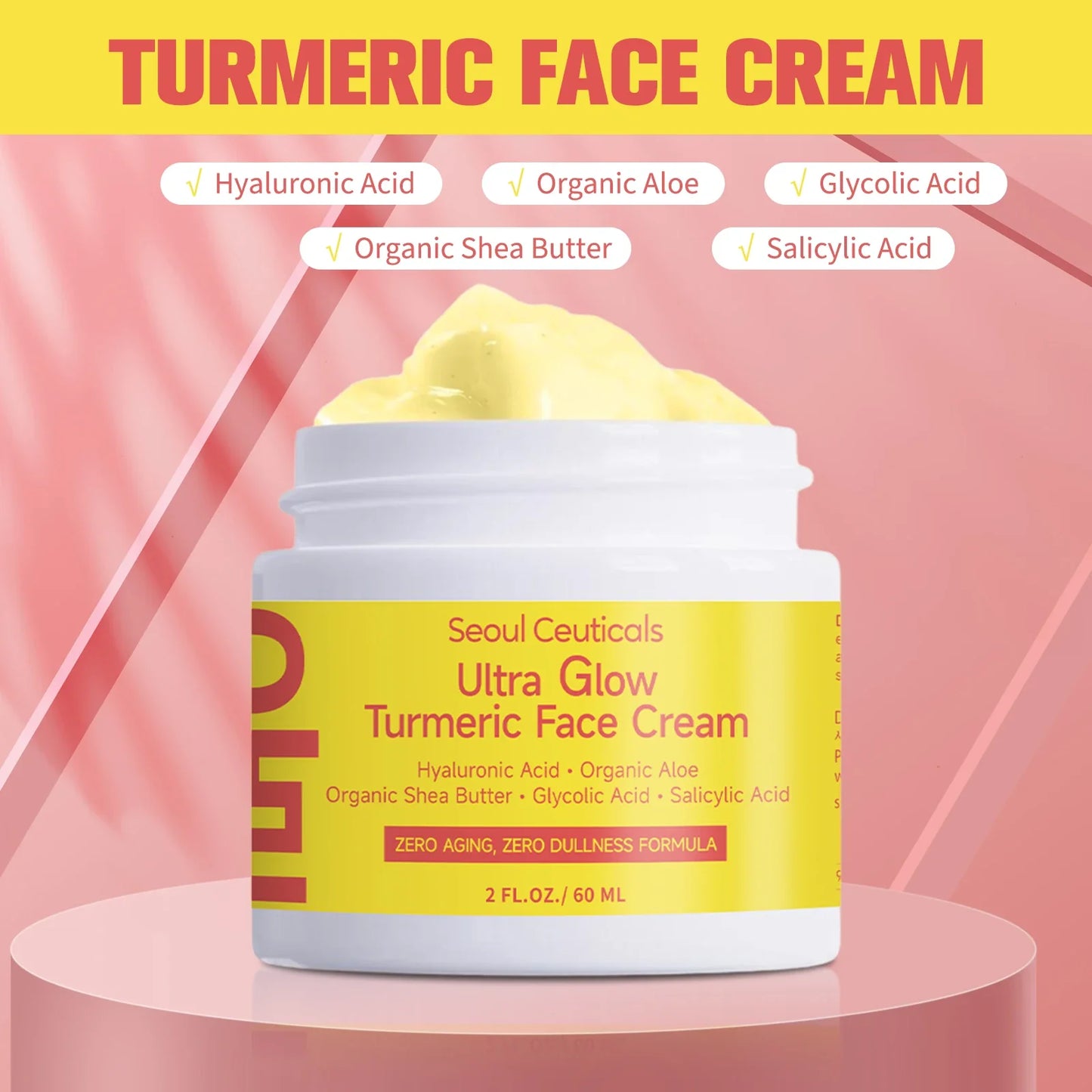 Turmeric Face Moisturizing Cream – Hydrating Glow Daily 60ml