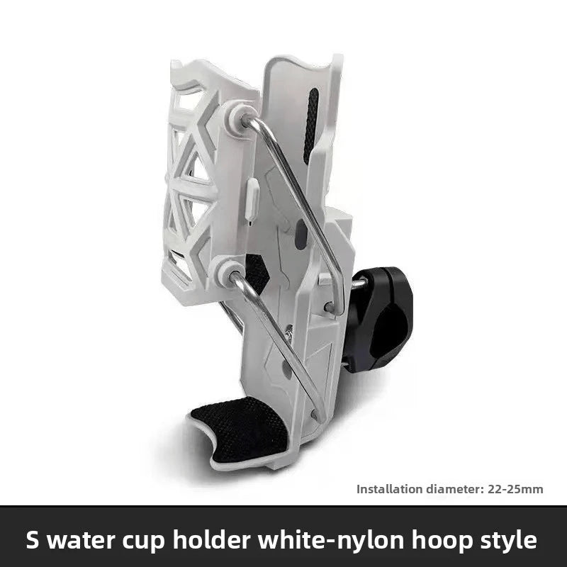 Universal Motorcycle Cup Holder – No-Drill 360° Handlebar Mount