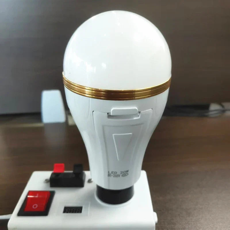 E27 Emergency LED Bulb | Built-In 18650 Battery AC85–265V
