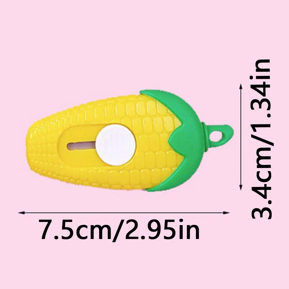 Kawaii Corn Mini Letter Opener & Box Cutter | Cute Stationery