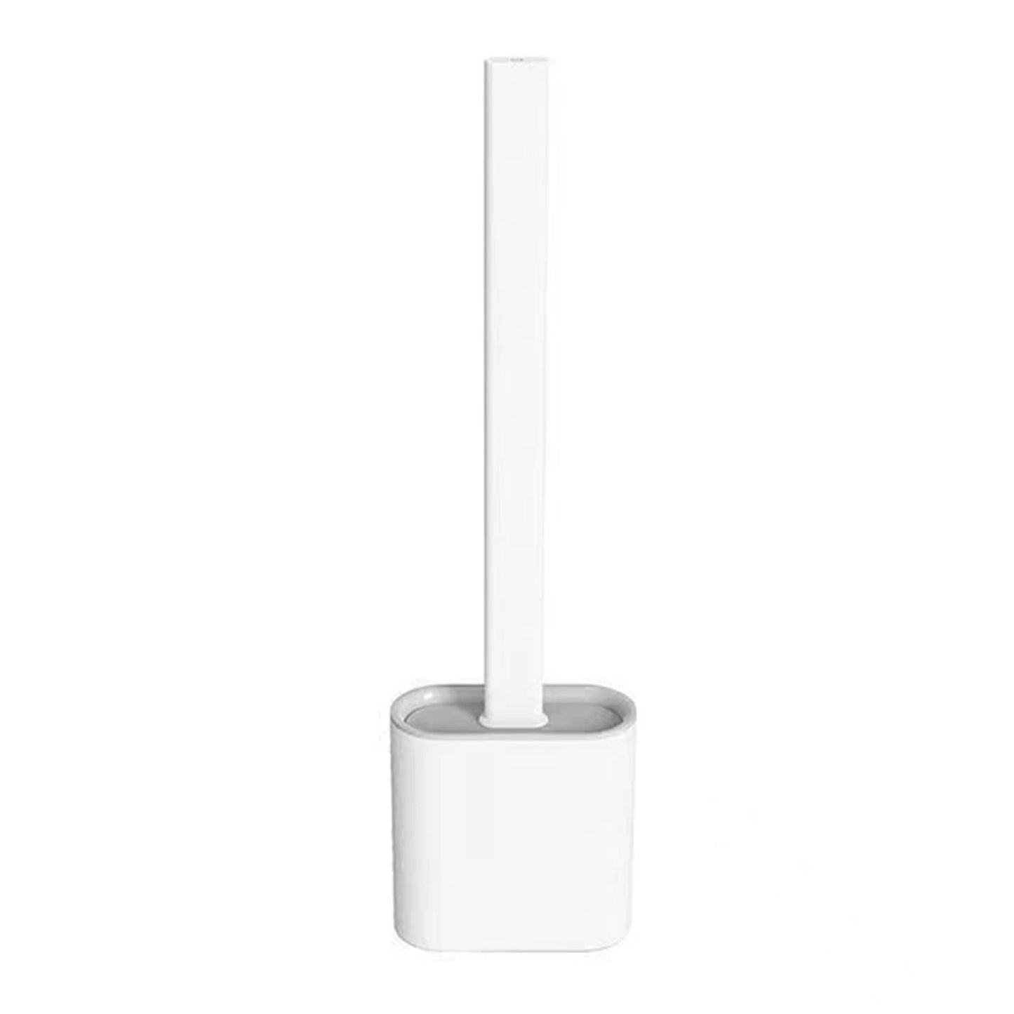 Flexible Toilet Brush Cleaner Long Handle Hanging Silicone 360 Degree No-Dead-Corner Flexible Cleaner Brush Holder Set Bathroom Peaceful Pleasures Health and Wellness 3pcs White