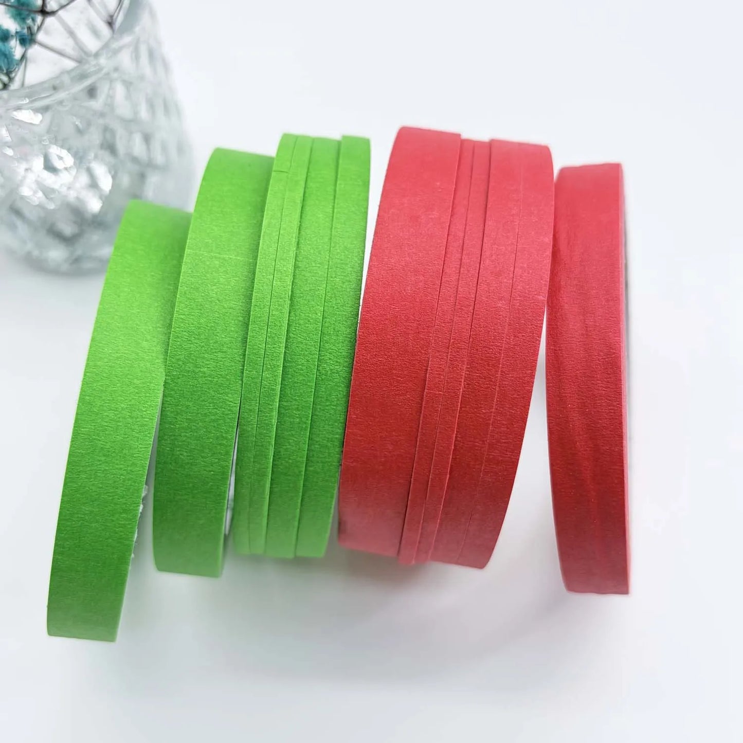 3 Pack Green Painters Tape – Multi-Size Masking Tape DIY & Art
