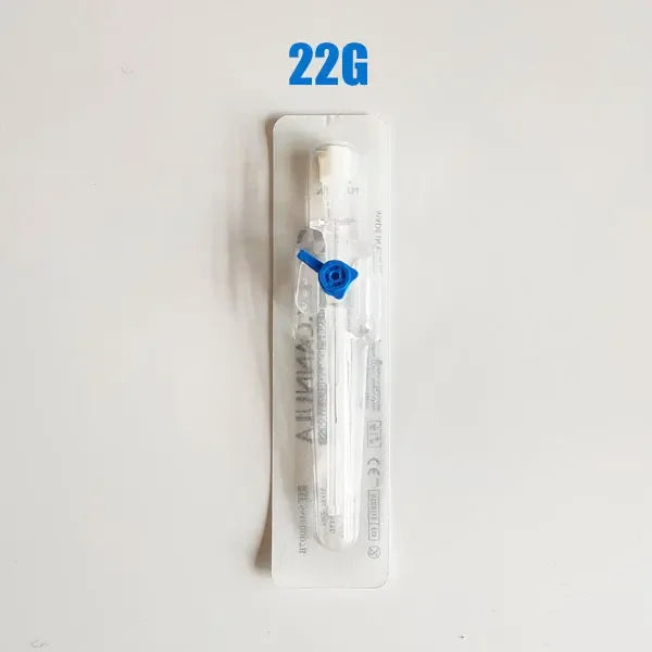Sterile IV Cannula with Port & Wings 10–50pcs | 14G–24G Catheters