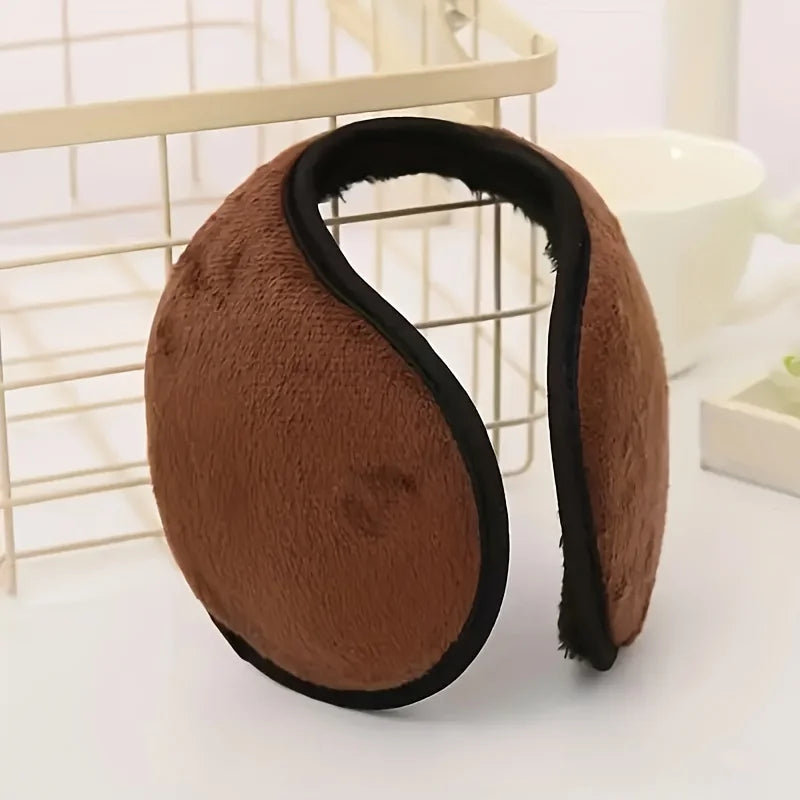 1 piece of winter plush ear cover, suitable for both men and women - warm ear protection, ideal for activities like skiing, cycl Peaceful Pleasures Health and Wellness light brown