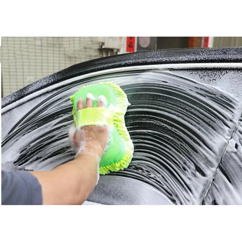 Microfiber Car Washer Sponge Cleaning Car Care Detailing Brushes Washing Towel Auto Gloves Styling Accessories Peaceful Pleasures Health and Wellness