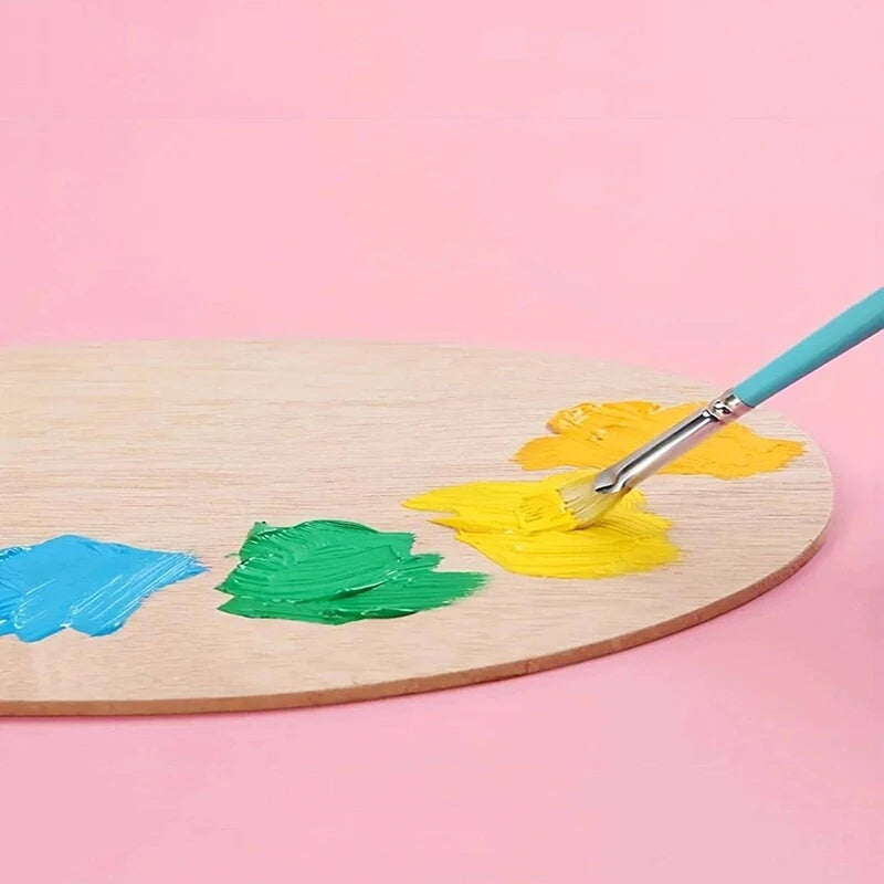 Bview Wood Watercolor Palette Oil Acrylic Painting Tool Art