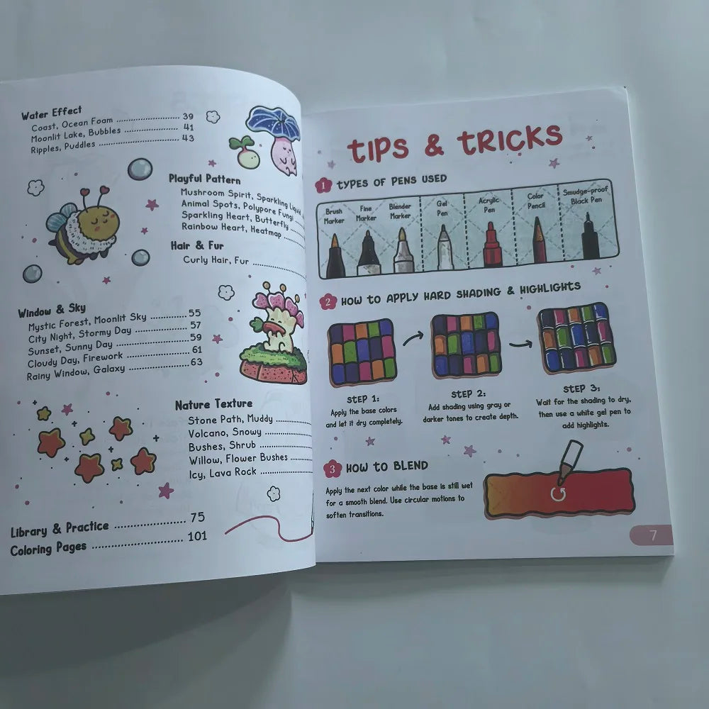 Coloring Book Adults Kids How Draw Patterns Easy Fun Step-by-step