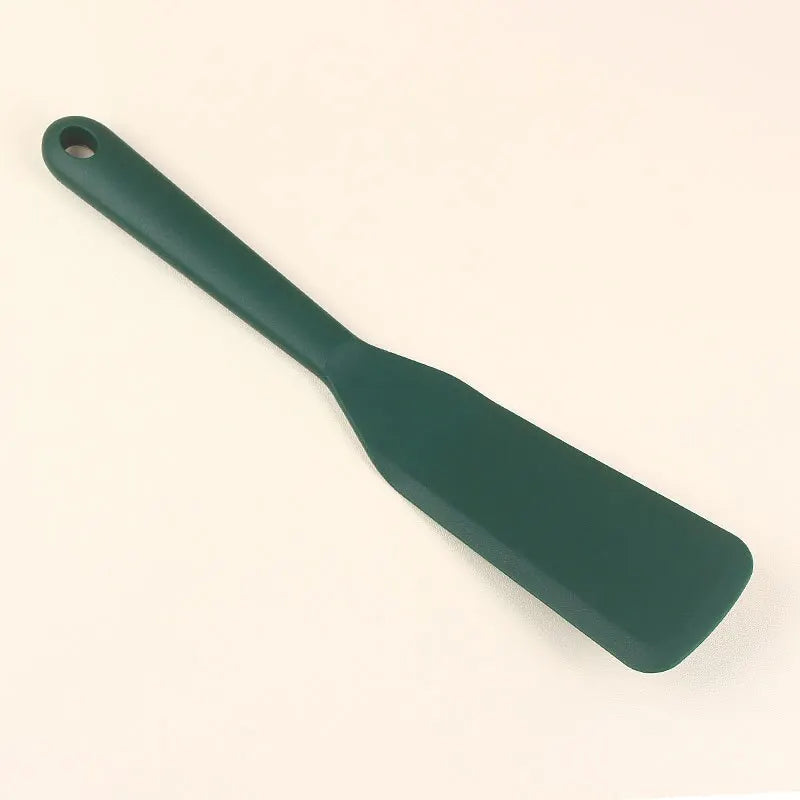 Silicone Kitchenware Non Stick Pan Frying Shovel Kitchen High Temperature Resistant Pancake Frying Steak Shovel Special Shovel Peaceful Pleasures Health and Wellness green