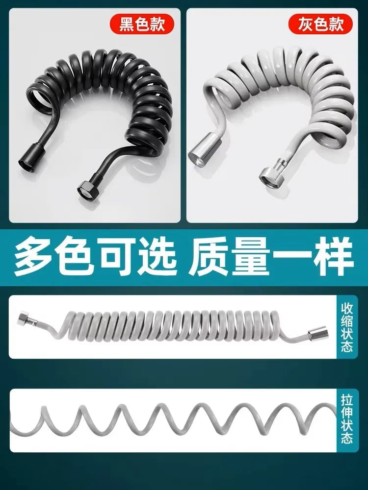 Flexible Spring Shower Hose – Bidet & Sprayer Pipe 1.5–5M