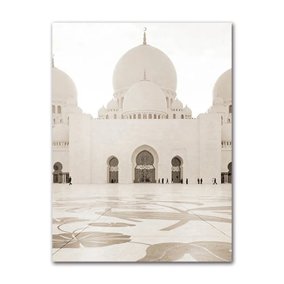 Islamic Mosque Morocco Door Canvas Wall Art | Bohemian Print