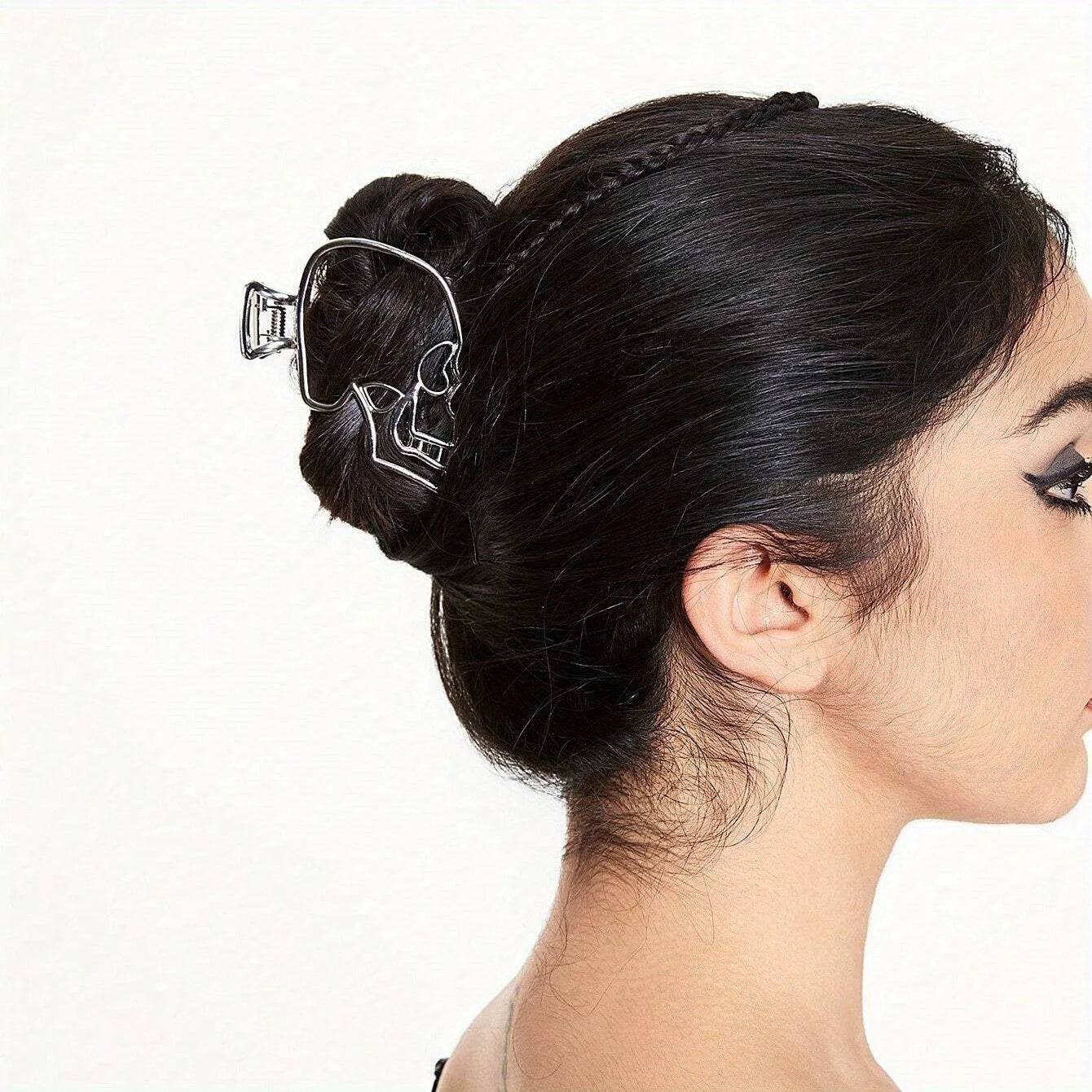 Skull Hair Claw Clip – Gothic Punk Style for Women Hair Accessories Peaceful Pleasures Health and Wellness