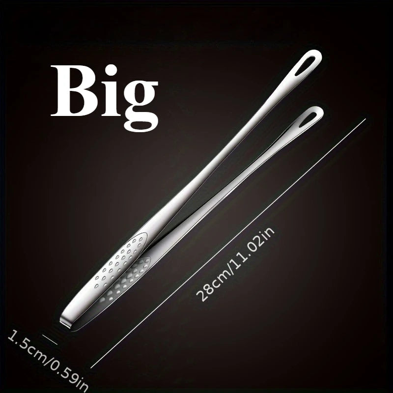 Stainless Steel BBQ Tongs | Barbecue, Bread & Ice Clips 1-2pc