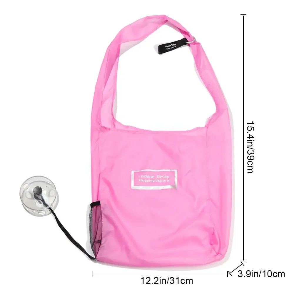 Ultra Small Shopping Bag Portable Folding Telescopic Storage Bag Peaceful Pleasures Health and Wellness
