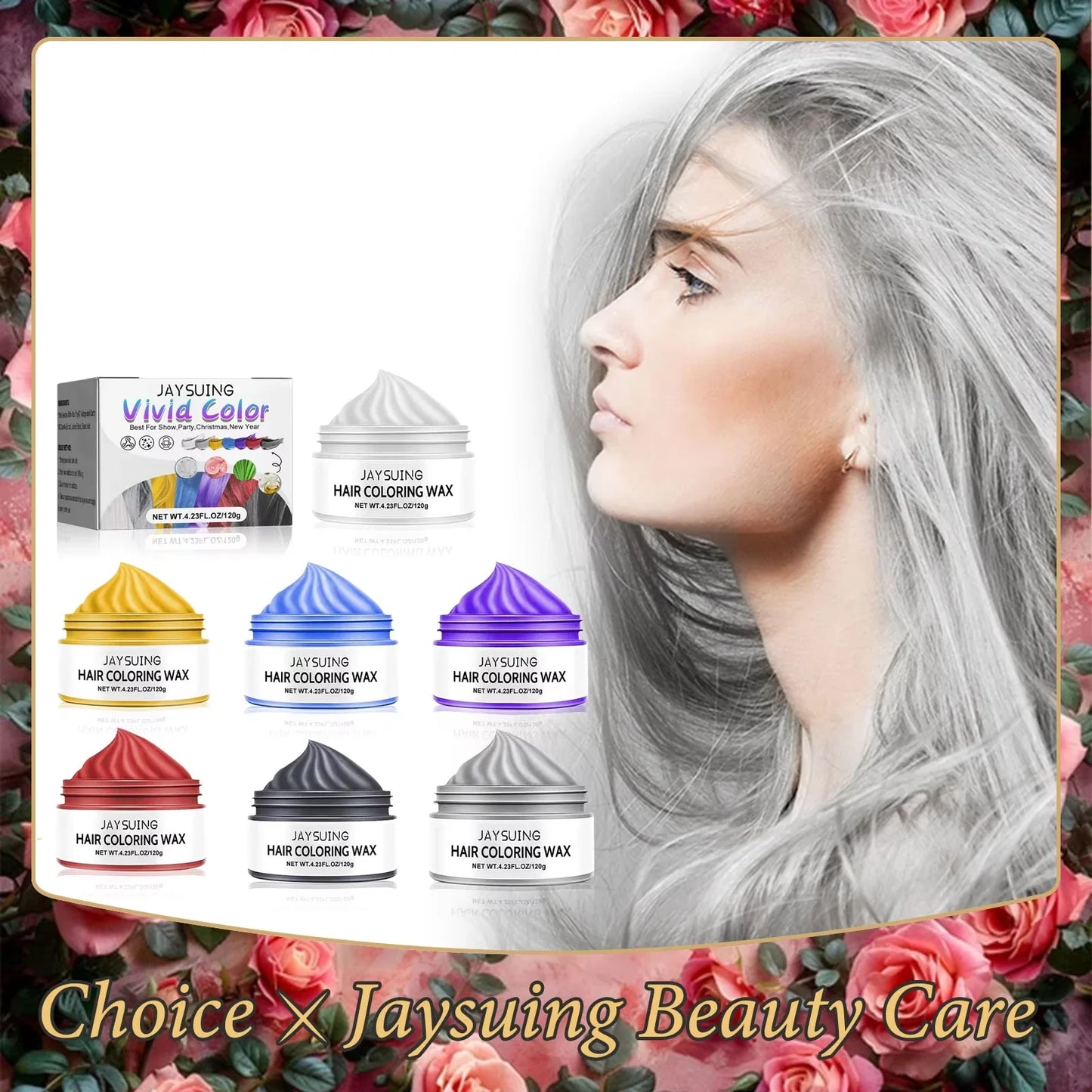 Temporary Hair Color Wax – Nourishing Styling Pomade 120g