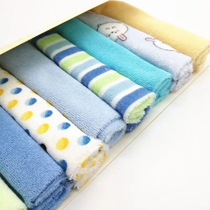 8-Pack Newborn Baby Washcloths – Soft Infant Face Towels