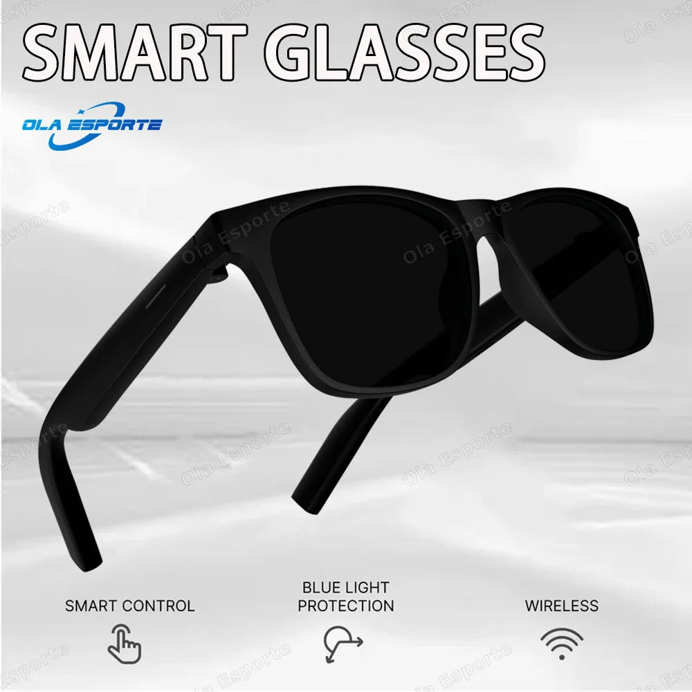 Bluetooth Smart Glasses UV Sunglasses & Wireless Headphones