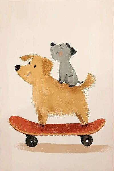 Funny Animal Canvas Wall Art Prints | Kids Nursery Room Decor