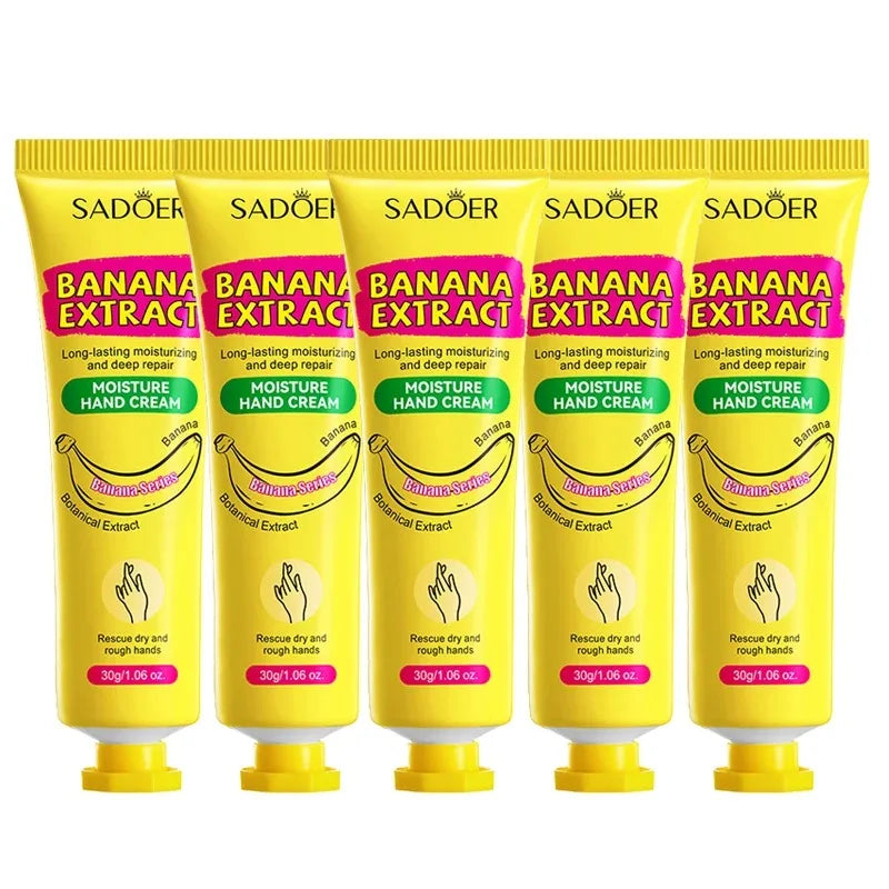 Sadoer Banana Hand Cream – Moisturizing & Brightening Set