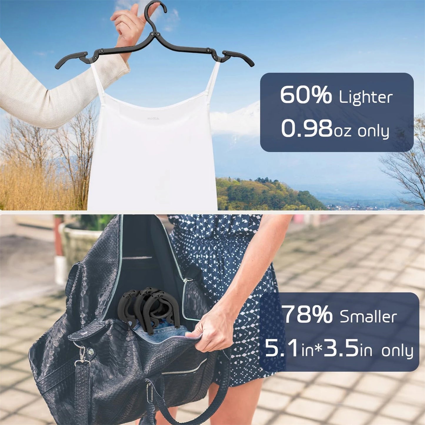 10pcs Portable Travel Hangers Outdoor Camping Hangers Clothes Hangers for Hanging Shirts T-Shirts Blouses Peaceful Pleasures Health and Wellness