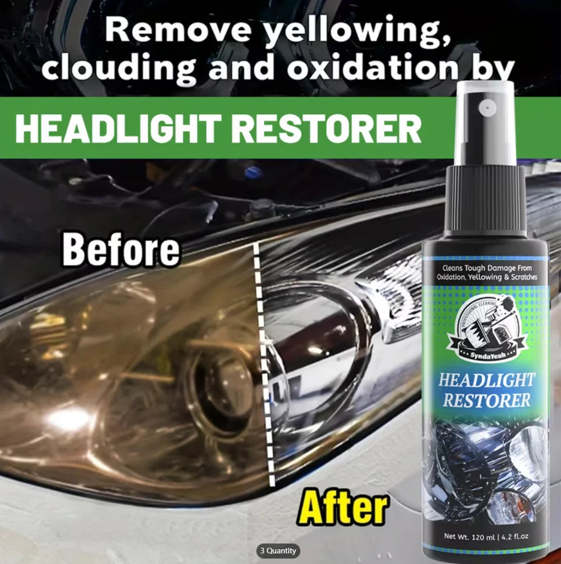 Headlight Restorer Kit – Remove Oxidation & Restore Clarity