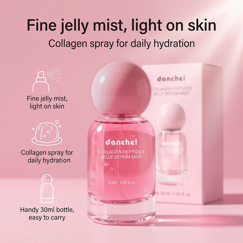 Collagen Peptides Jelly Serum Mist – Korean Hydrating Face Spray