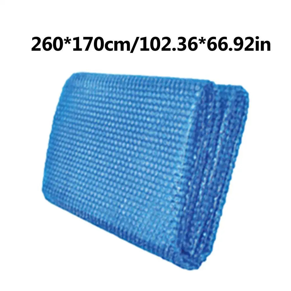 Solar Pool Cover Swimming Pool Solar Blanket Cover Open air swimming pool insulation film bubble film protective cover Peaceful Pleasures Health and Wellness 260170cm