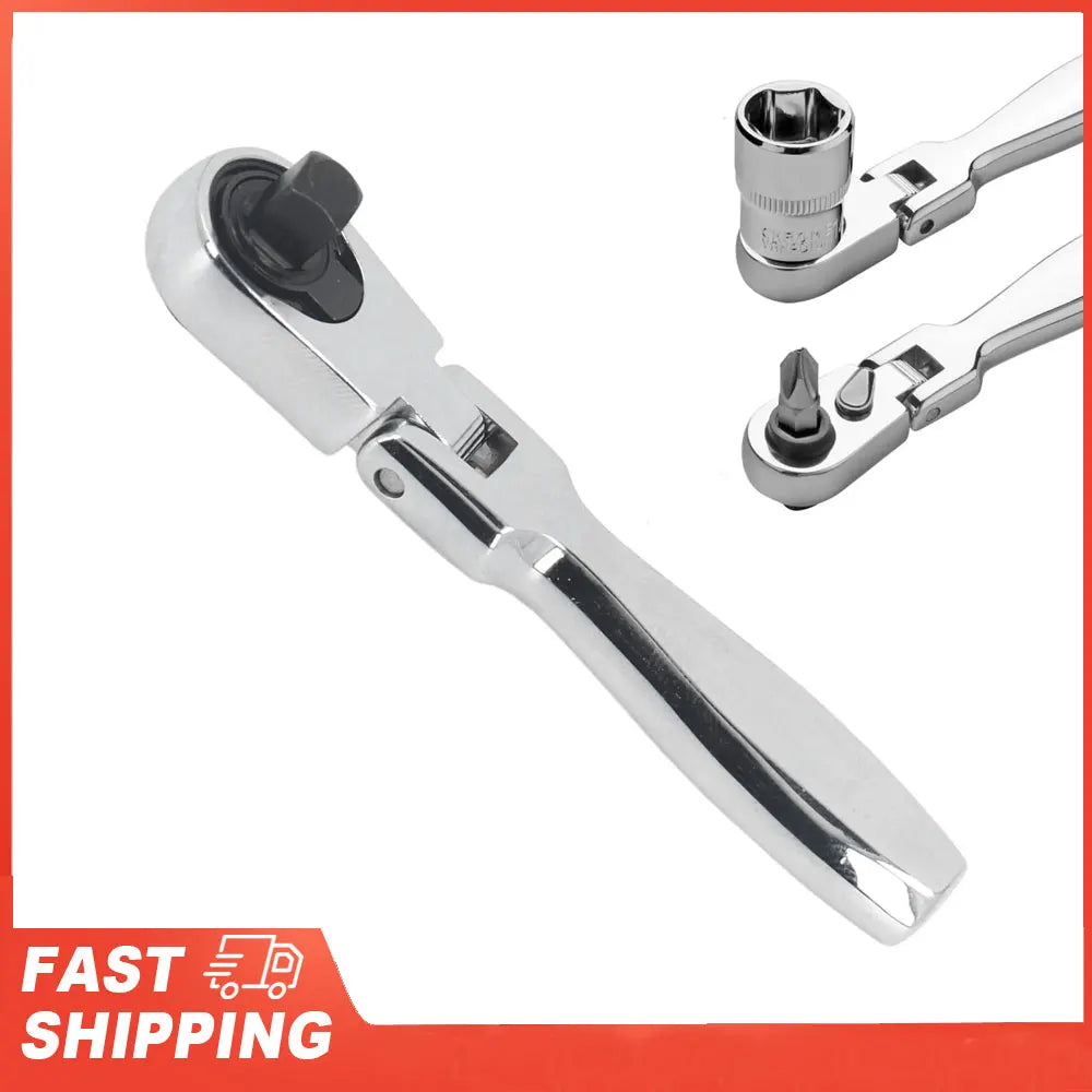 Movable Head Ratchet Wrench 1 72 Teeth Socket Spanner
