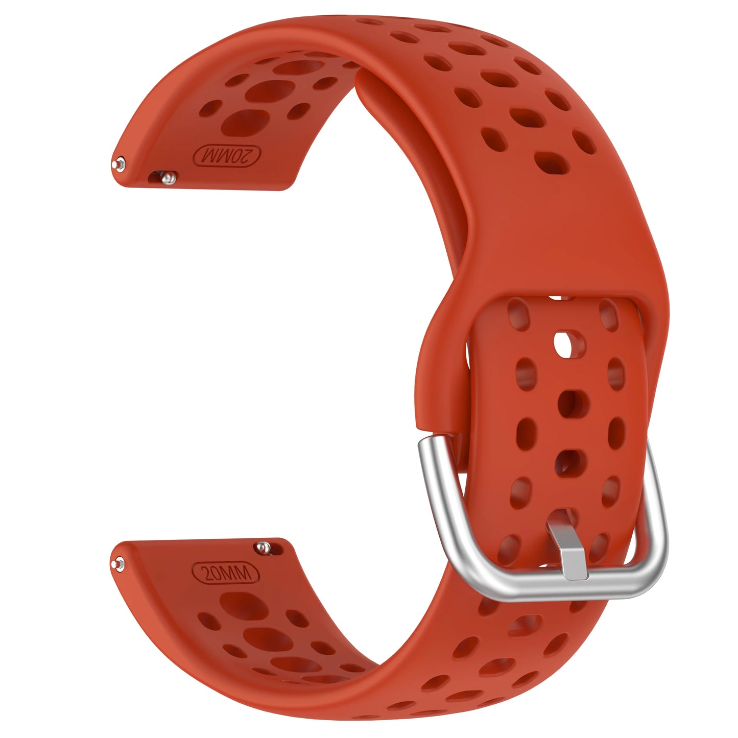Amazfit Active 2 Silicone Watch Band – Breathable 20mm Strap Peaceful Pleasures Health and Wellness Red For Amazfit Active 2