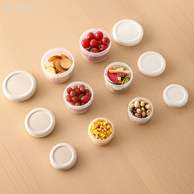 Round Portable Food Storage Container with Lid | Fresh-Keeping