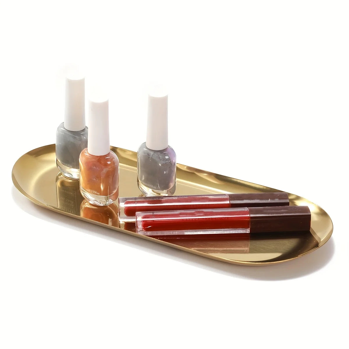 Apothecary Qtip Holder Bathroom Set with Vanity Tray – Acrylic Canister & Dispenser (2 or 3 Piece)