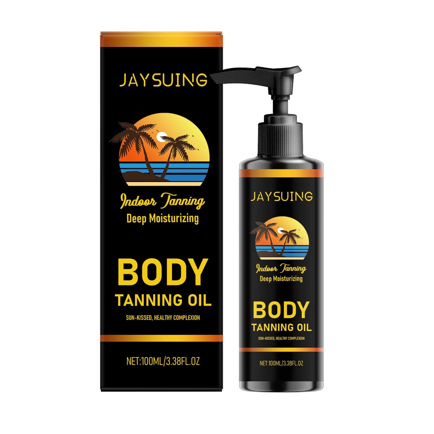 Moisturizing Tanning Oil Firm Smooths Even out Face Body Skin Provide Long-Lasting Natural Bronzing Non-greasy Self Tanner Serum Peaceful Pleasures Health and Wellness 100ml boxed 100ml