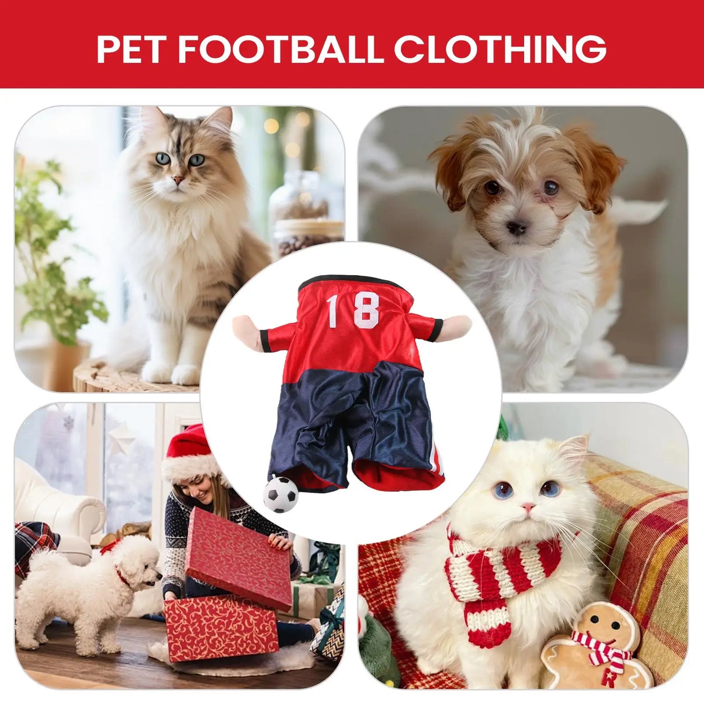 Dog & Cat Soccer Jersey | Breathable Pet Shirt for Summer