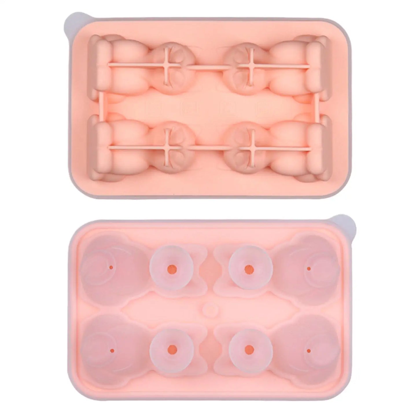Cat-Shaped Silicone Ice Cube Tray Mold – 3D Animal Ice Maker
