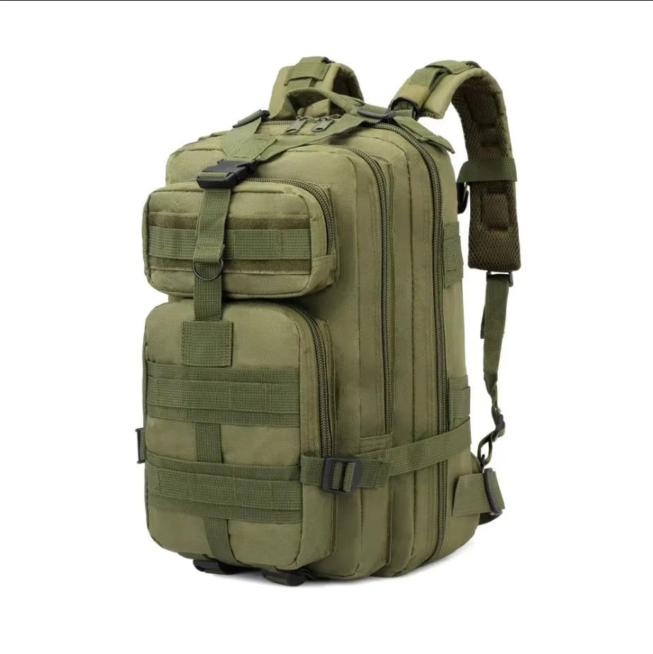 30L Large Duffle Bag, Outdoor Camouflage Backpack for Hiking Camping Travel Fishing Gym Peaceful Pleasures Health and Wellness Green color