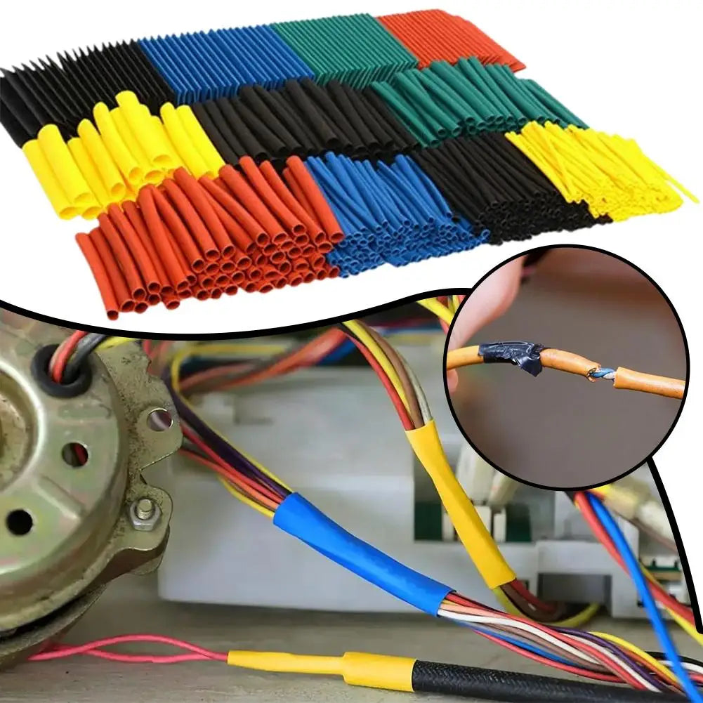 164/328Pcs 2:1 Heat Shrink Tubing Wire Cable Insulation Sleeves Protecter Thermoresistant Heat Shrink Tube Wire Connect Cover Peaceful Pleasures Health and Wellness