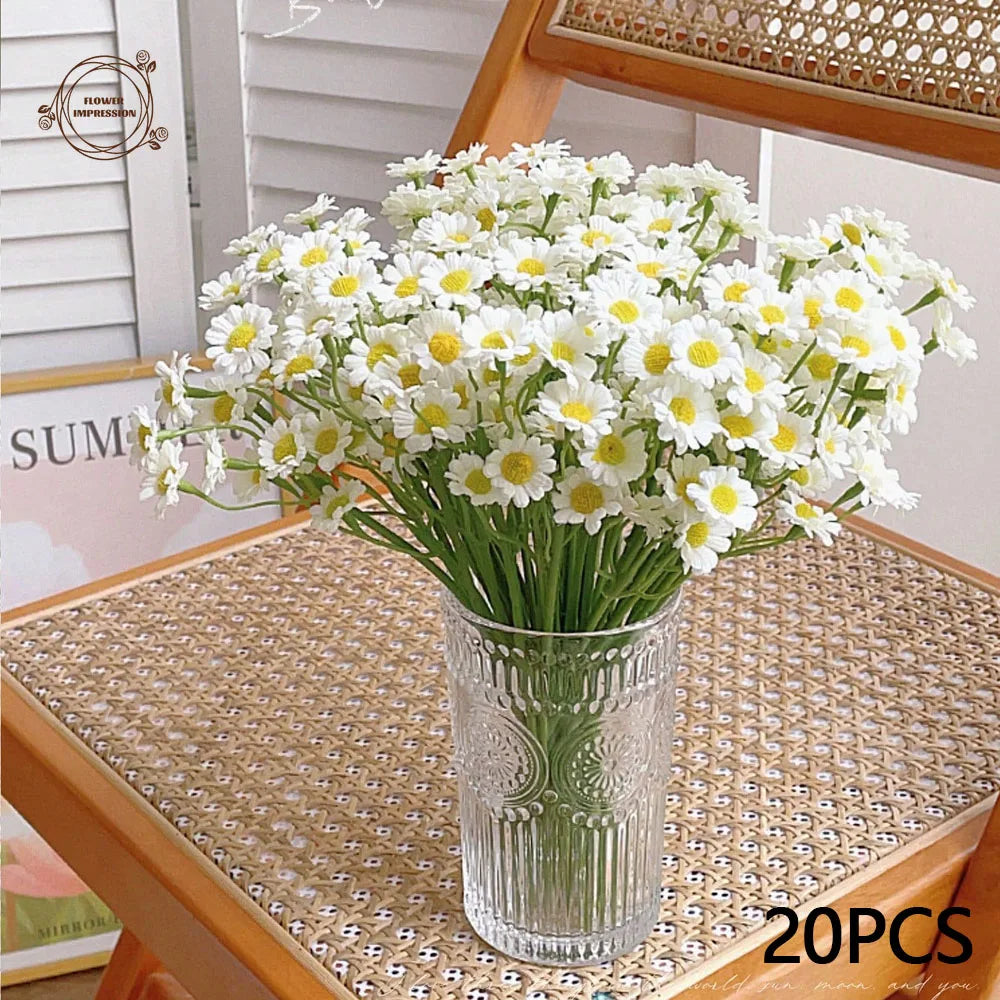 20pcs Daisy Artificial Flower Bouquet | Home & Table Decor