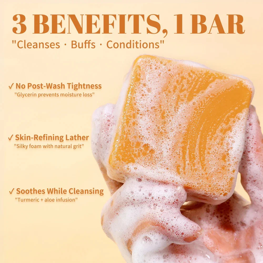 Turmeric Handmade Soap – 2-Pack Face & Body Bar Peaceful Pleasures Health and Wellness
