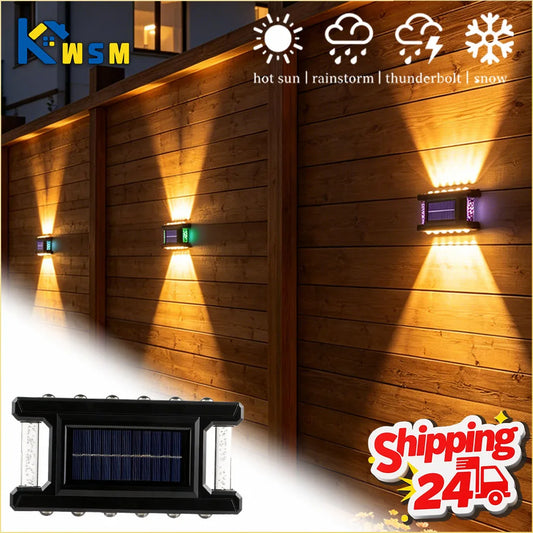 Solar Wall Wash Lights Outdoor IP65 Warm White LED – 1–5 Pack Solar Wall Light Oasis Select