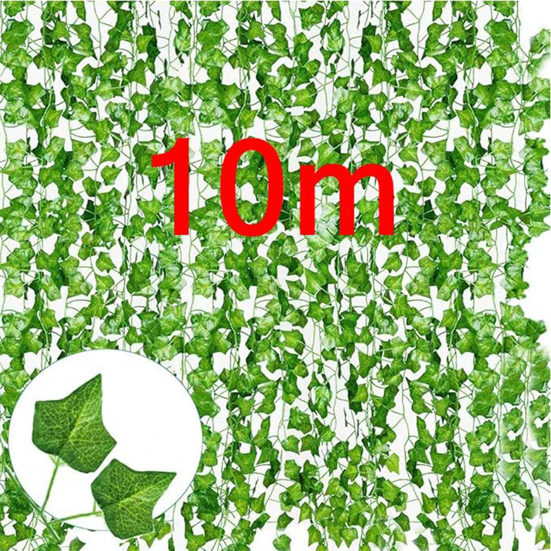 Artificial Ivy Vine Garland Silk Leaf Hanging Decor 2–10M