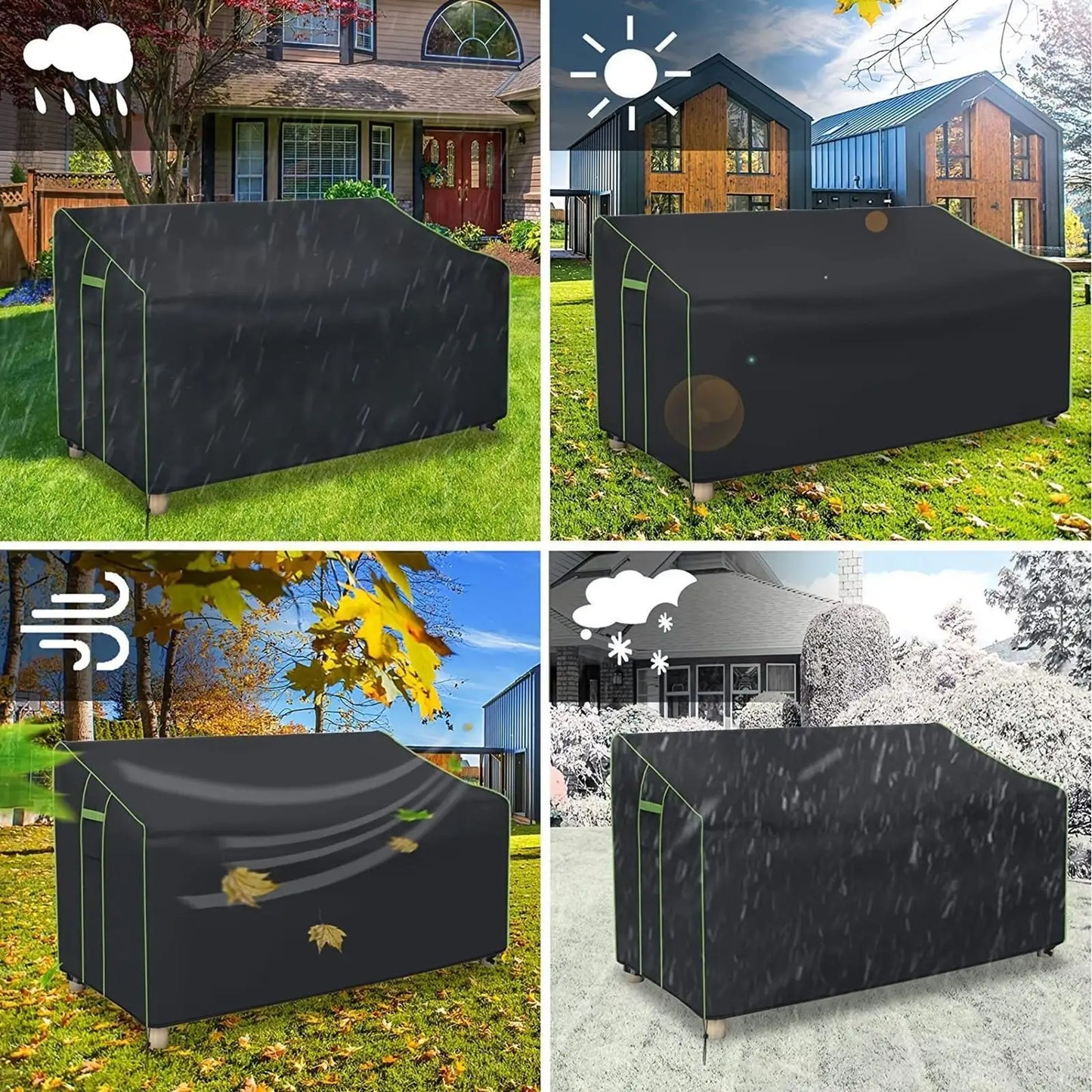 Heavy-Duty Outdoor Loveseat Cover | Waterproof 2-Seater Bench Patio Furniture Cover Peaceful Pleasures Health and Wellness