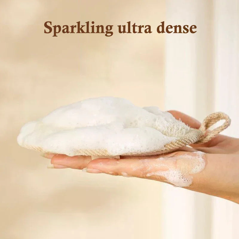 Natural Loofah Bath Sponge – Soft Exfoliating Shower Brush