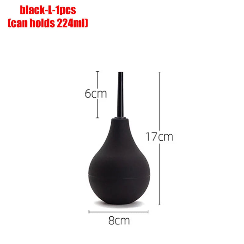Anal Douche Bulb – 4 Sizes, Anti-Backflow Personal Hygiene Cleansing