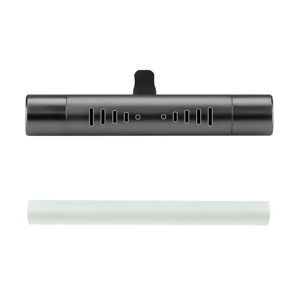 Car Fragrance Custom Vent Clip Cylindrical Essential Oil Car Diffuser Vent Clip with Refill Sticks for Auto Office Kitchen Peaceful Pleasures Health and Wellness With Unscented Stick 1